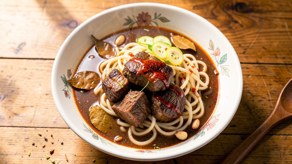 Filipino Beef Noodle Soup Recipe: Silky Broth and Chewy Egg Noodles