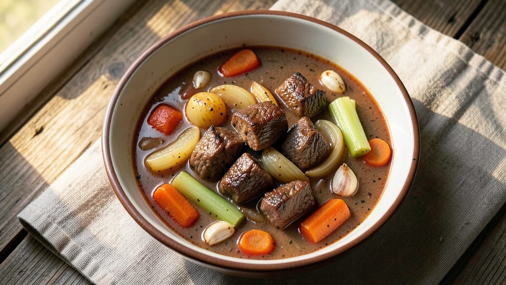 Beef Stew and Onion Soup Recipe: One-Pot Hearty Meal With Caramelized Onions