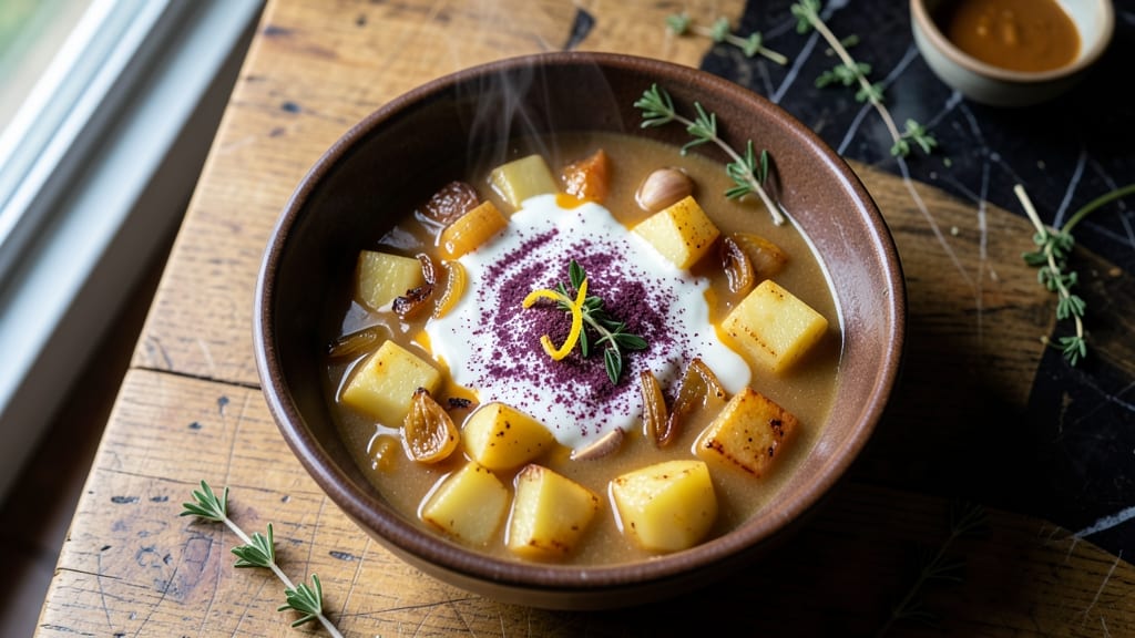 Blue Owl Potato Soup Recipe: Smoky Roasted Potato Depth With Creamy Cheddar Swirl