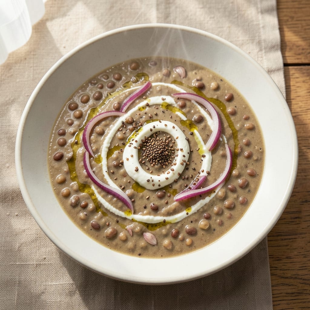 Aladdin Cafe Lentil Soup Recipe: Spiced Yogurt and Tahini Velvety Richness