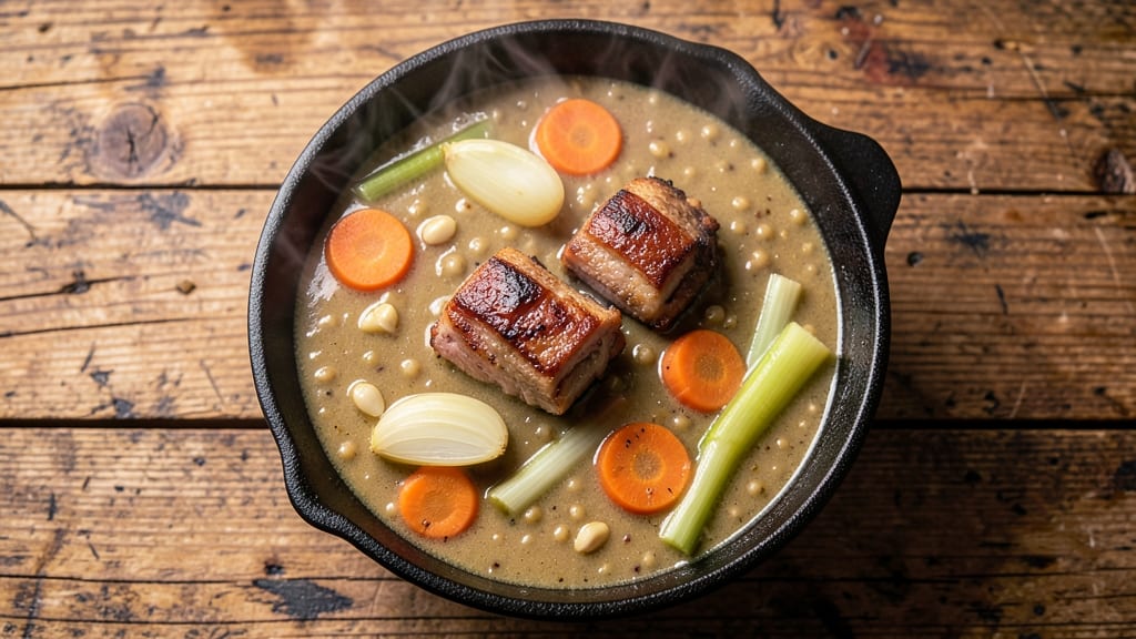 Andersen's Split Pea Soup Recipe With Ham Hocks: Smoky Ham-Infused Richness in One Pot