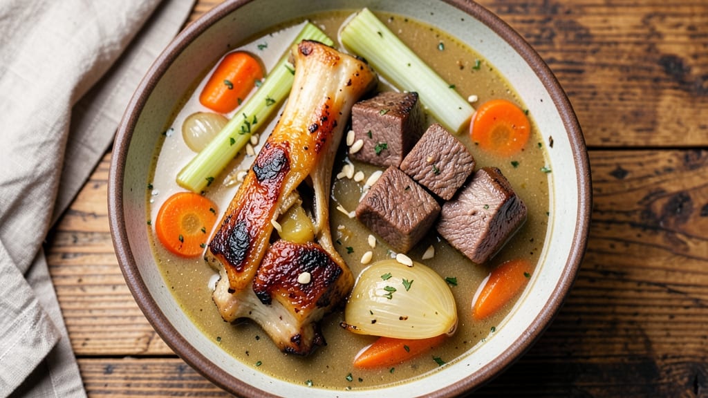 Beef Soup Bone Stew Recipe: Rich Collagen Broth With Deep Umami Flavor