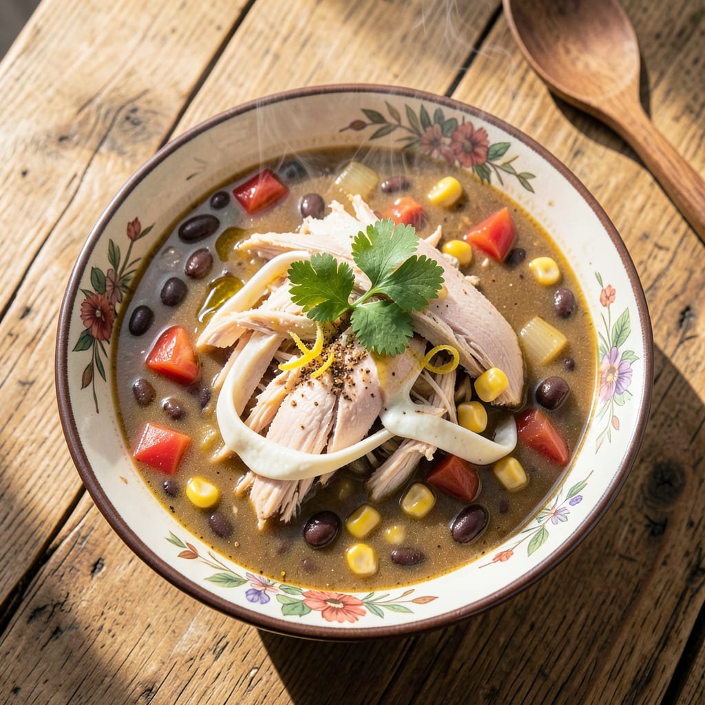 5-Can Chicken Tortilla Soup Recipe: Layered Spice and Crunch in One Pot