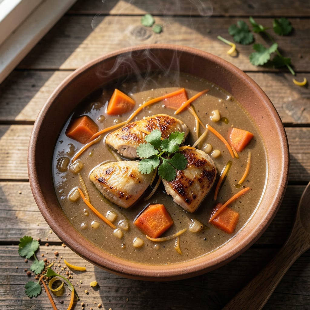 African Chicken Peanut Soup Recipe: Nutty-Spiced One-Pot Comfort