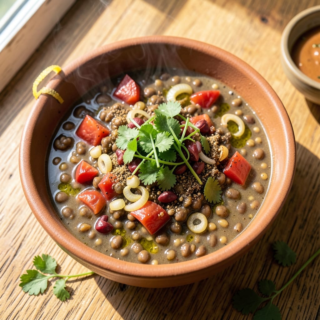 African Lentil Soup Recipe: Spiced Barley and Tomato Harmony