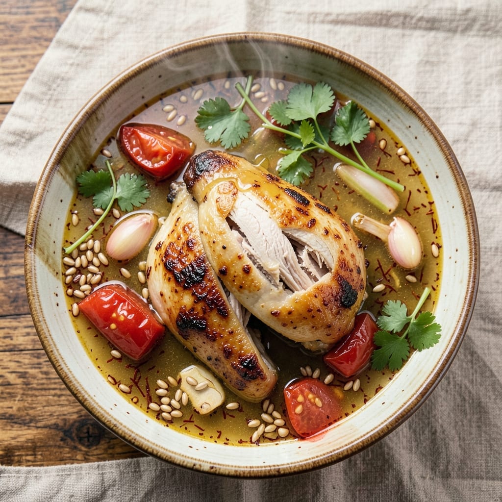 Afghani Chicken Soup Recipe: Saffron-Infused Warmth With Toasted Barley Crunch