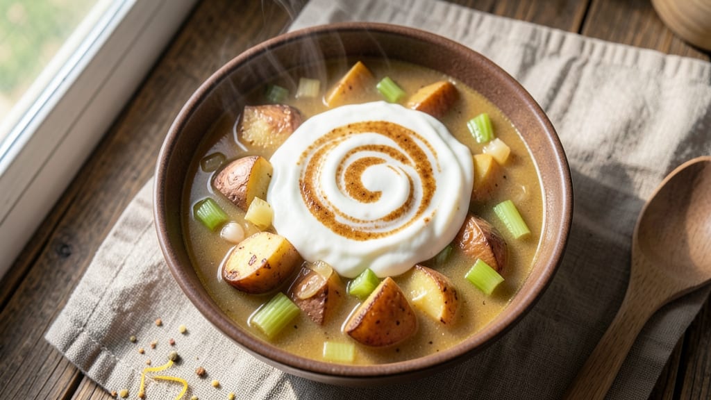Potato Soup Recipe Ninja Foodi: Crispy Celery Crowns Over Creamy Potato Magic