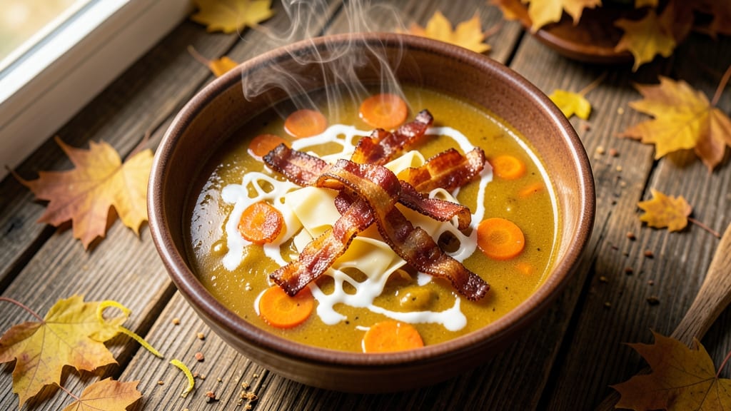 Bacon Cheddar Ale Soup Disney Recipe: Whimsical Comfort with Crispy Bacon Crowns