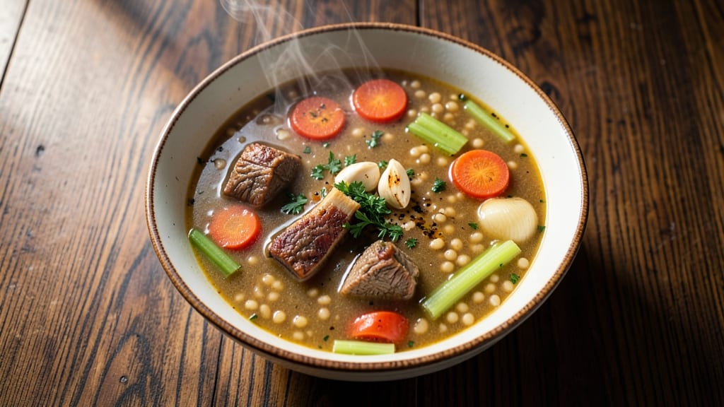 Beef Bone Barley Soup Recipe: Hearty Simmer with Nutty Depth