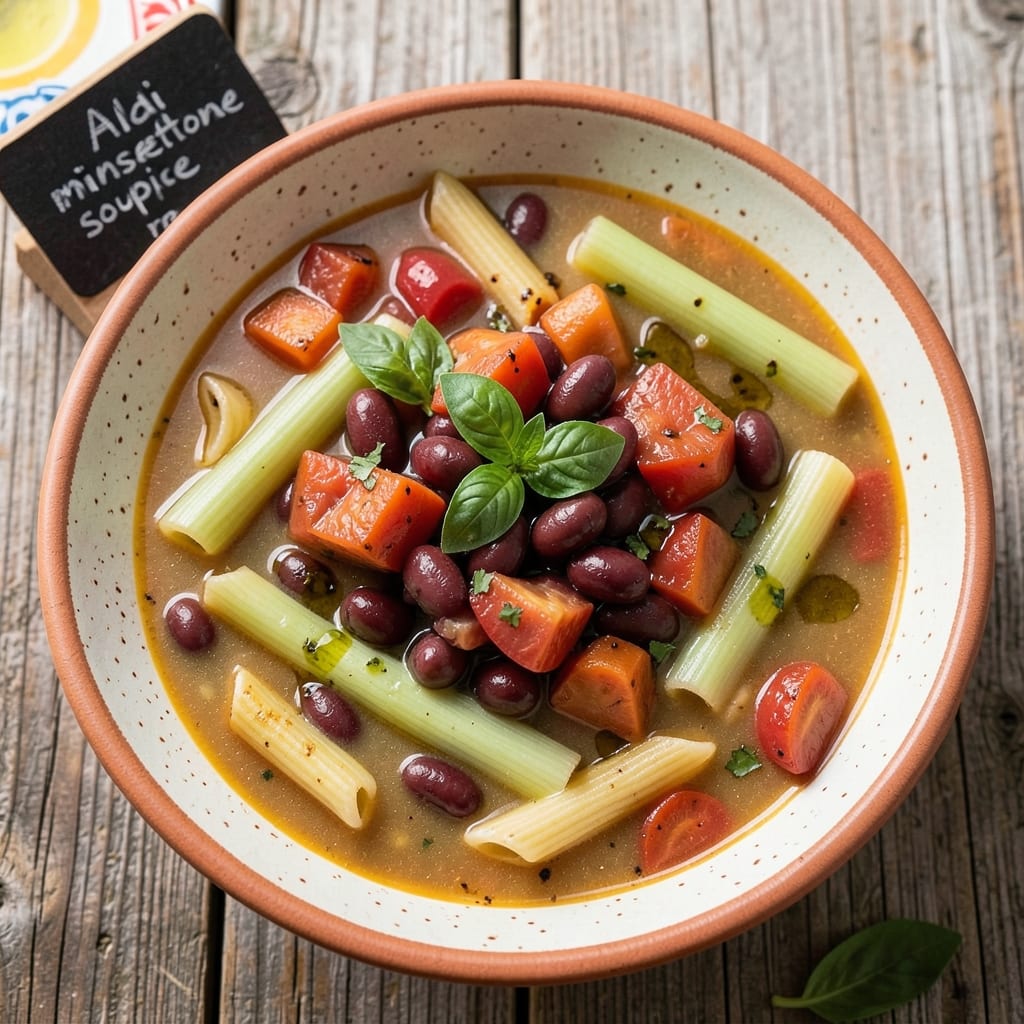 Aldi Minestrone Soup Recipe: Pantry-Friendly Heartiness with Crispy White Bean Topping