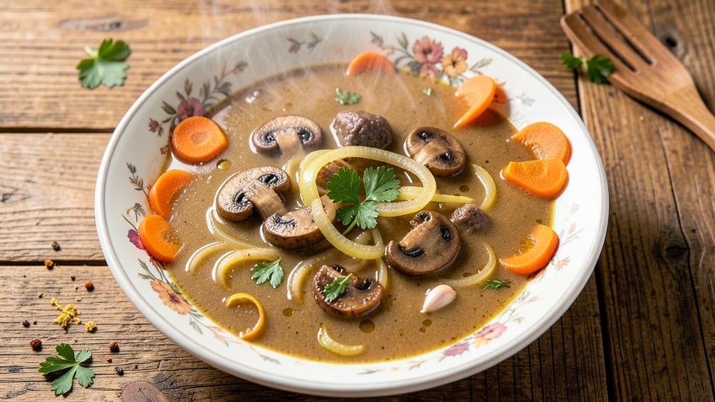 Beef Broth Mushroom Soup Recipe: Earthy Umami Depth With Mushroom Magic