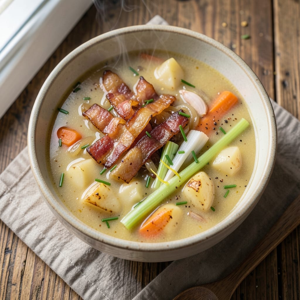 Add Potato Soup Recipe: Velvety Creaminess With Crispy Bacon Bits