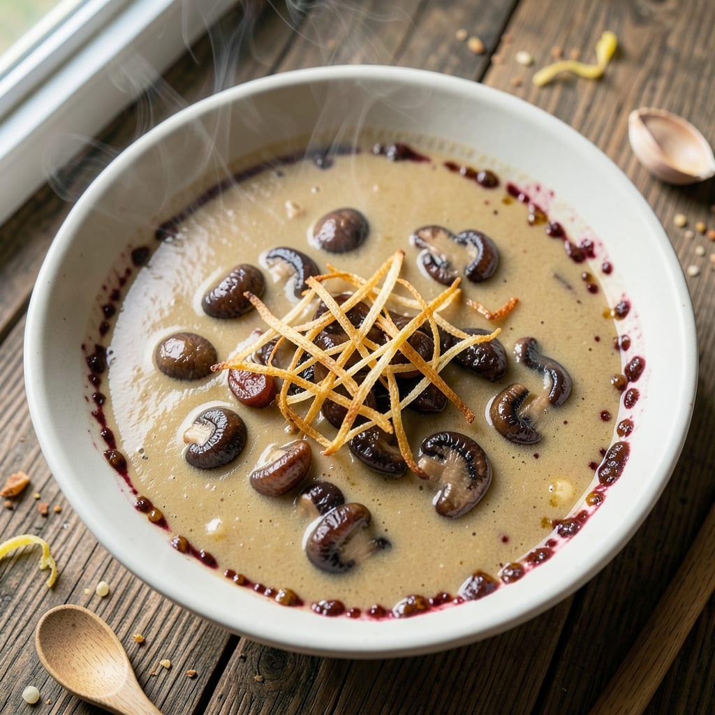 Alton Brown's Mushroom Soup Recipe: Earthy Umami Depth With Toasted Garlic Crunch