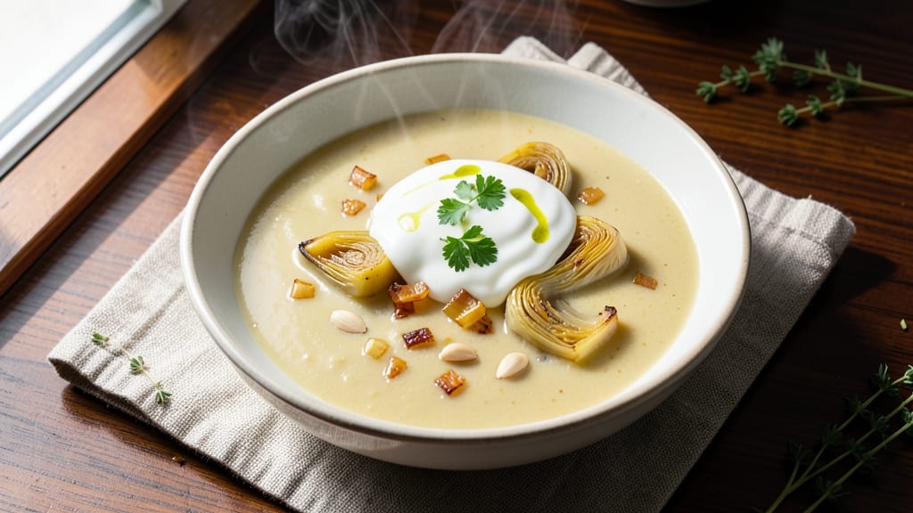 Artichoke Hearts Soup Recipe: Silky Garlic-Infused Velvety Richness