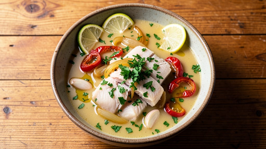 Bacalao Soup Recipe: Salt-Cured Fish in Citrus-Herb Broth