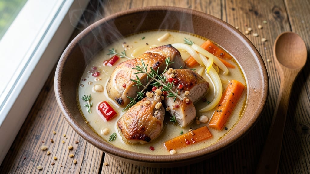 Bajan Chicken Soup Recipe: Jerk-Spiced Comfort with Thyme and Scotch Bonnet Heat