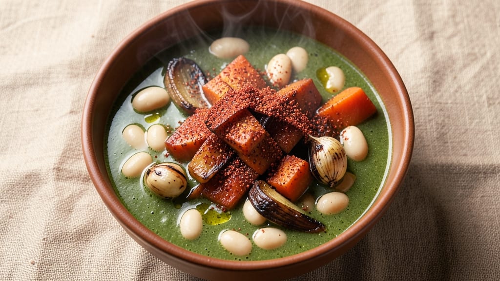 Basque Bean Soup Recipe: Smoky Paprika and Garlic-Roasted Depth