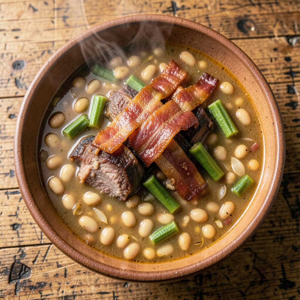 Alabama Jacks Lima Bean Soup Recipe: Smoky Bacon and Okra-Infused Comfort