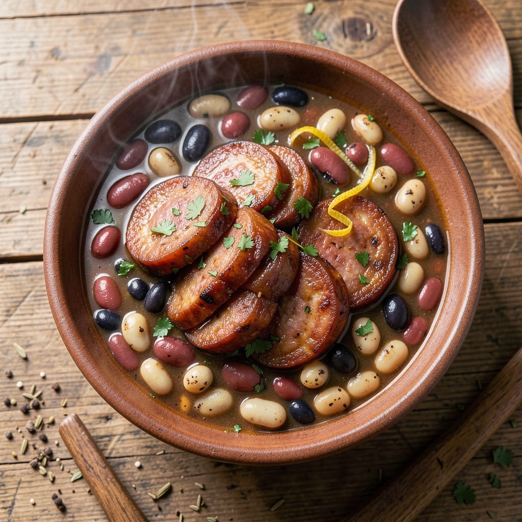 15 Bean Soup with Italian Sausage Recipe: Smoky Sausage and Bean Symphony in One Pot