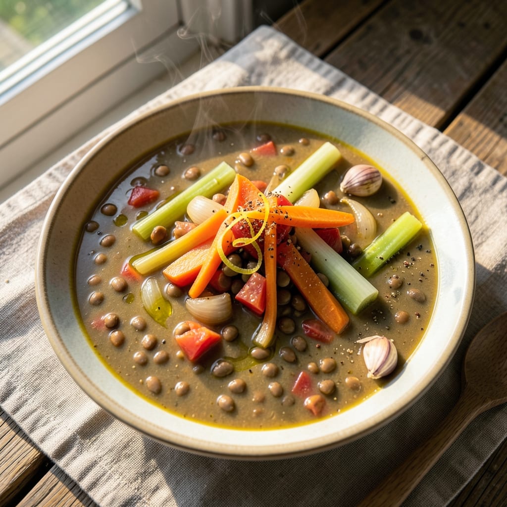 Alkaline Lentil Soup Recipe: Gut-Friendly Fiber Boost in One Pot