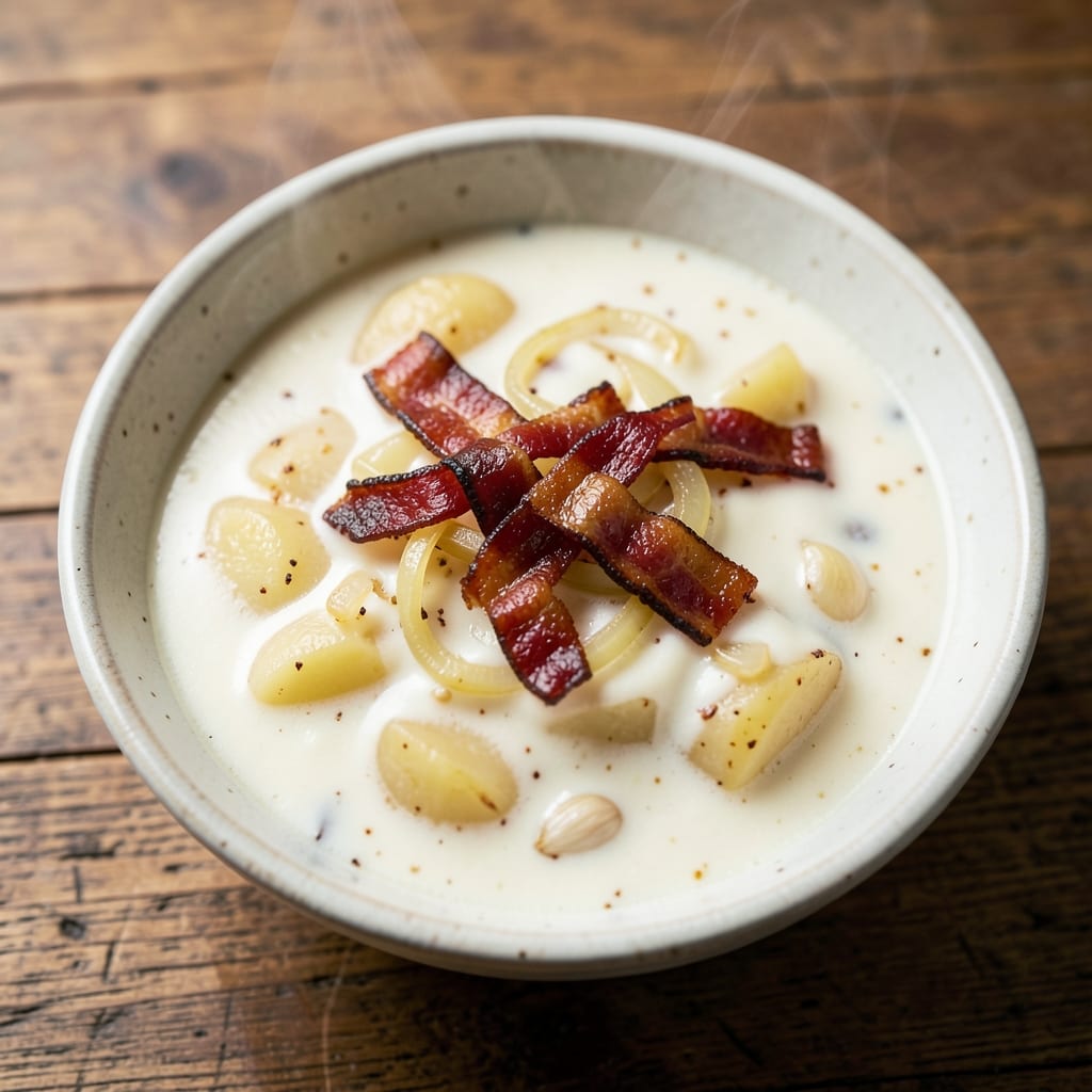 Allison's Baked Potato Soup Recipe: Creamy Velvety Texture With Toasted Bacon Bits