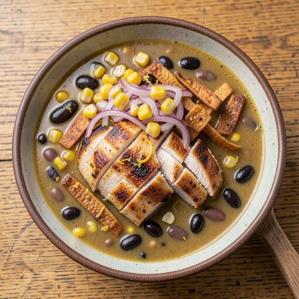 5 Star Chicken Tortilla Soup Recipe: Crispy Tortilla Layers and Smoky Avocado Cream