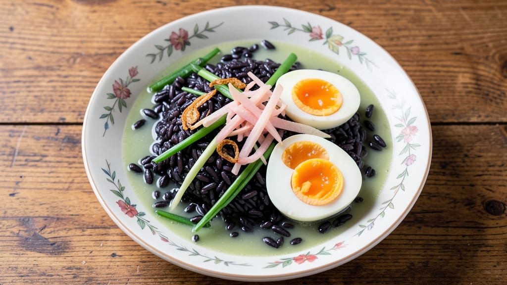 Black Rice Soup Recipe: Deep Purple Broth with Silky Egg Ribbons