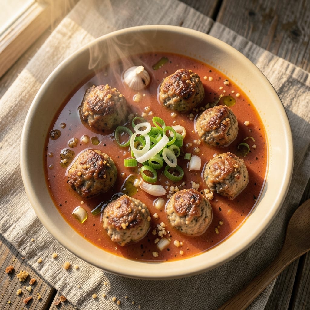 Albondigas Soup Recipe Filipino: Meatballs Simmered in Savory Tomato-Vinegar Broth