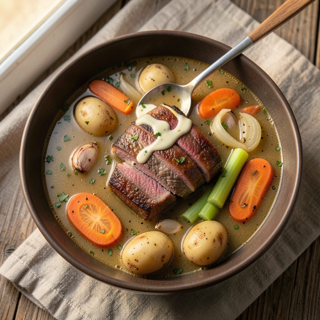 5-Star Vegetable Beef Soup Recipe: Umami-Rich Broth with Tender Beef and Root Veggie Harmony