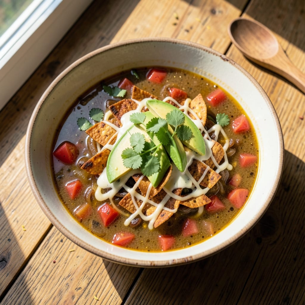 Alamo Cafe Tortilla Soup Recipe: Smoky Corn and Black Bean Crunch Fusion