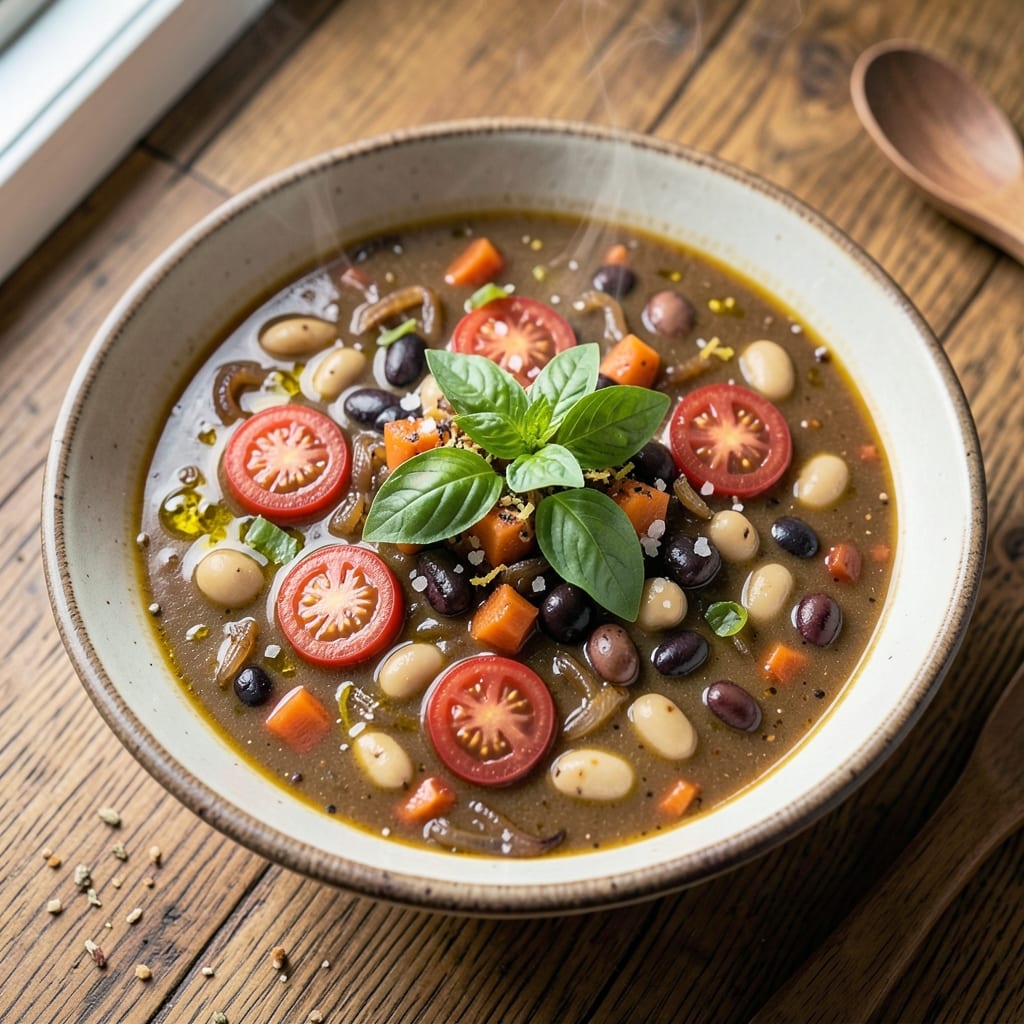 3 Bean Minestrone Soup Recipe Blue Zone: Longevity-Boosting Plant-Powered Pot