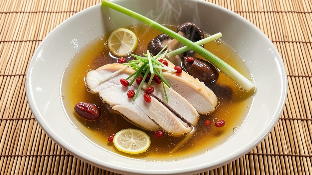 Asian Clear Chicken Soup Recipe: Fragrant Ginger-Lemongrass Broth With Silky Egg Ribbons