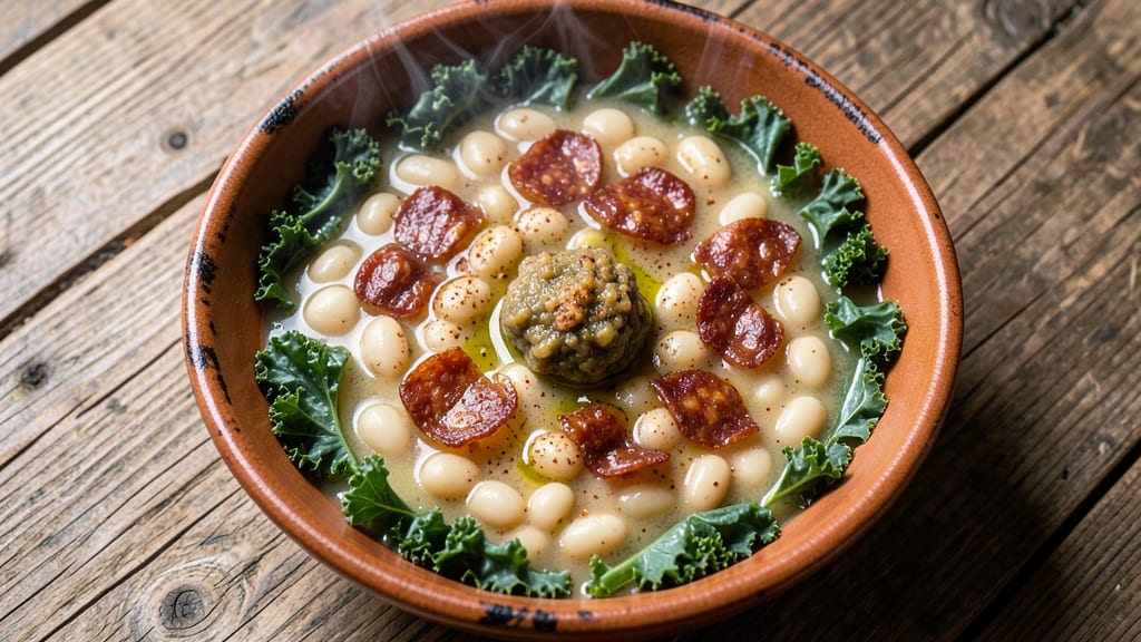 Authentic Portuguese Bean Soup Recipe: Smoky Chorizo and Garlic Infusion
