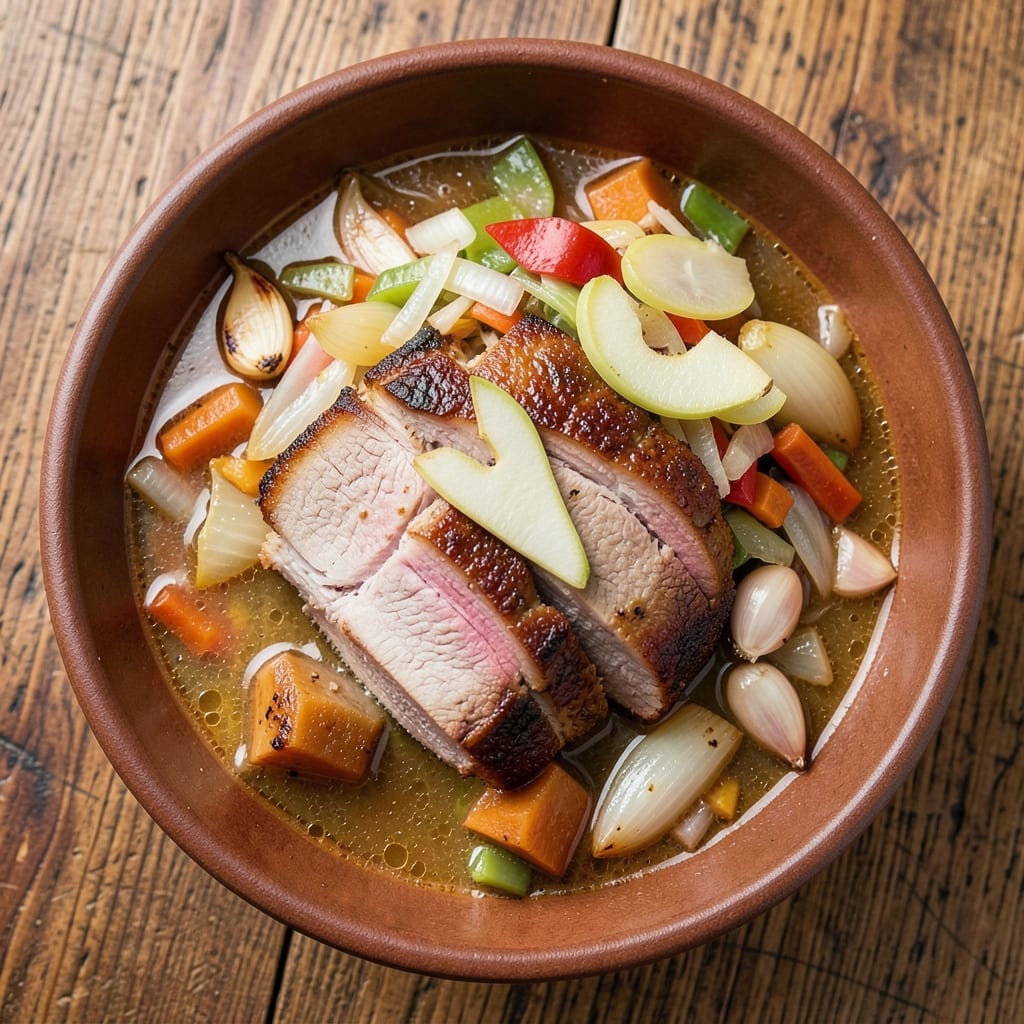 Achara Soup Recipe: Spicy Pickled Chayote and Pork Delight