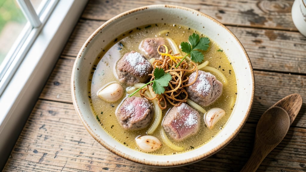 Bohemian Cafe Liver Dumplings Soup Recipe: Savory Pork and Herb Dumplings in Fragrant Broth