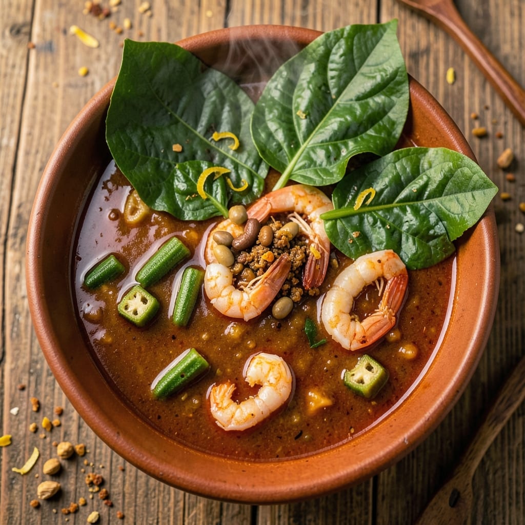 African Okra Soup Recipe Nigerian: Bold Peppery Heat with Leafy Green Richness