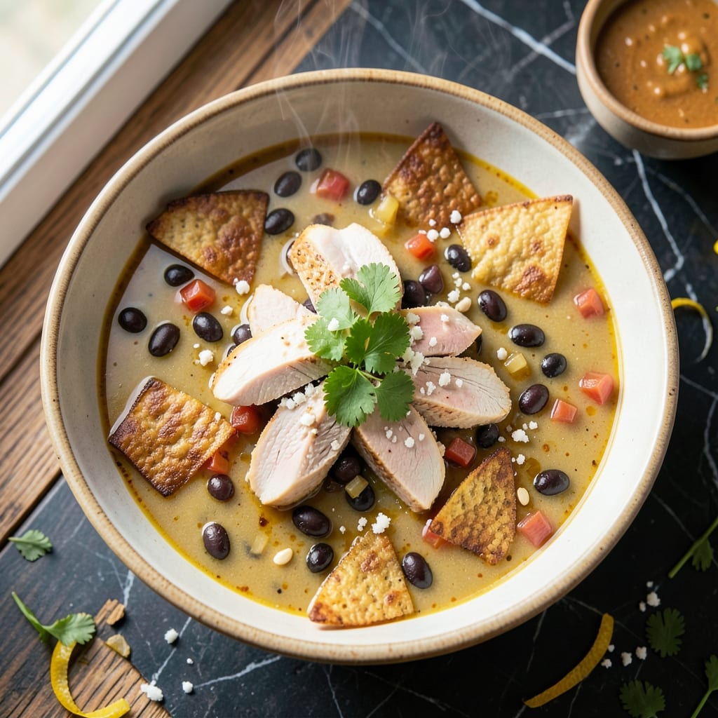 5 Star Tortilla Soup Recipe: Smoky Black Bean and Avocado Crunch