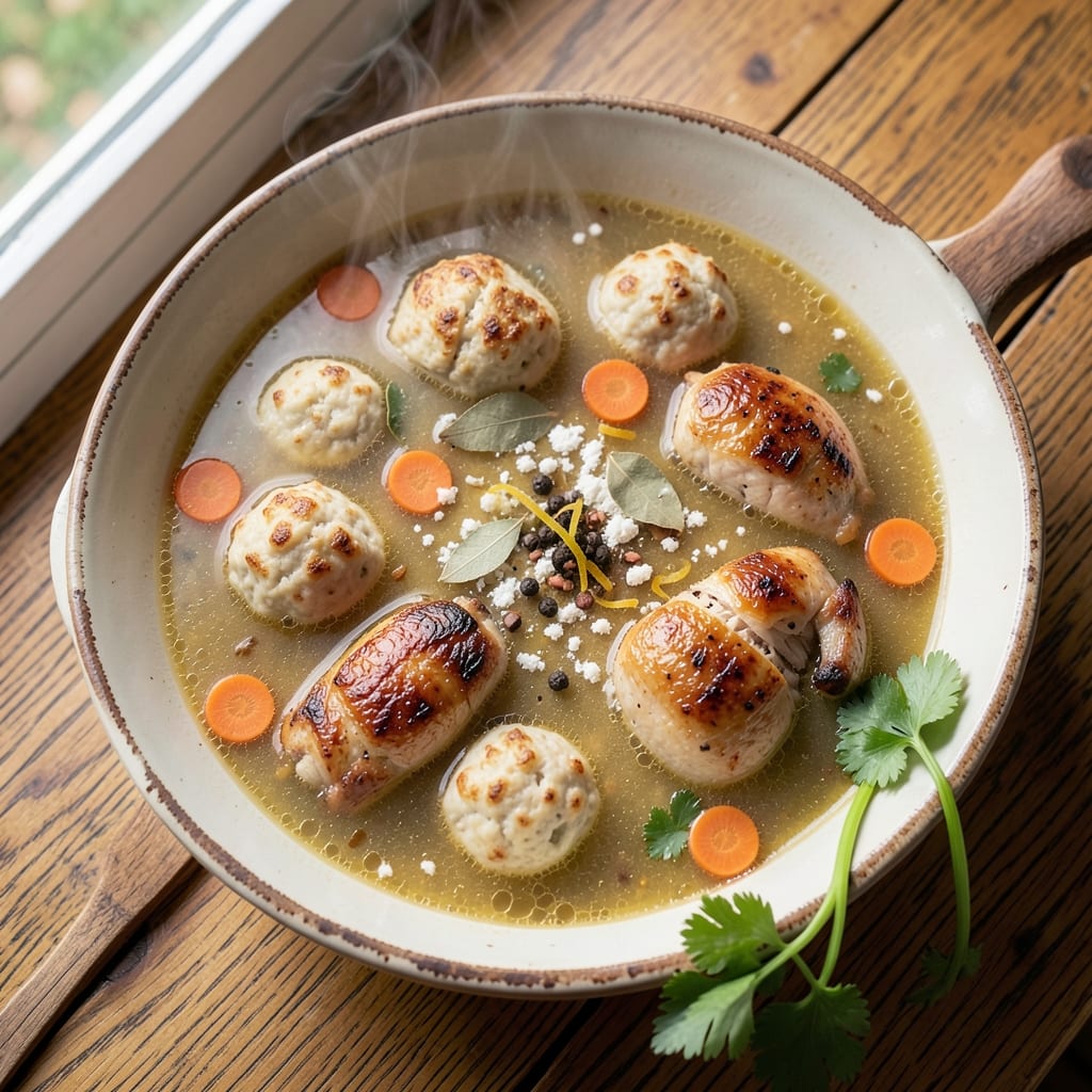 2nd Avenue Deli Matzo Ball Soup Recipe: Chicken Broth-Golden Dumplings That Rival NYC Classics