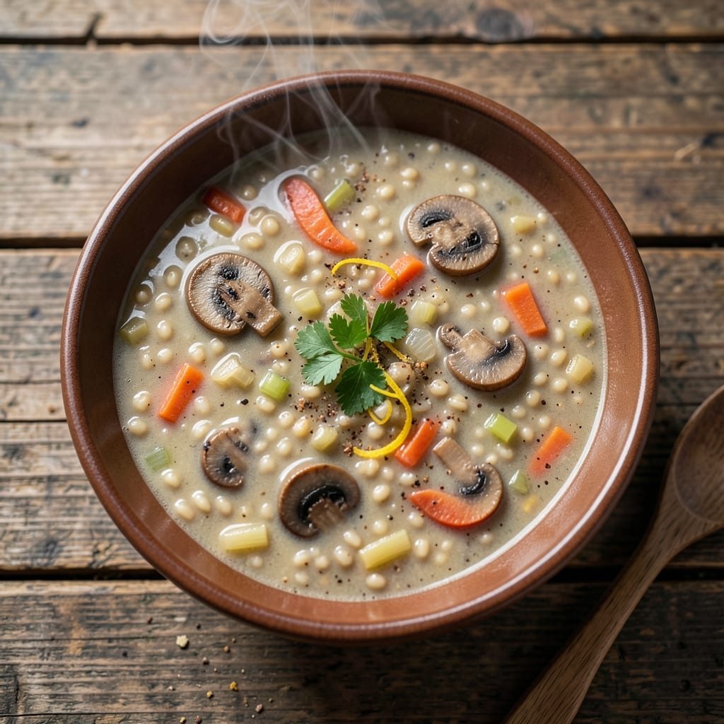 2nd Ave Deli Mushroom Barley Soup Recipe: Umami-Rich Depth With Toasted Barley Crunch