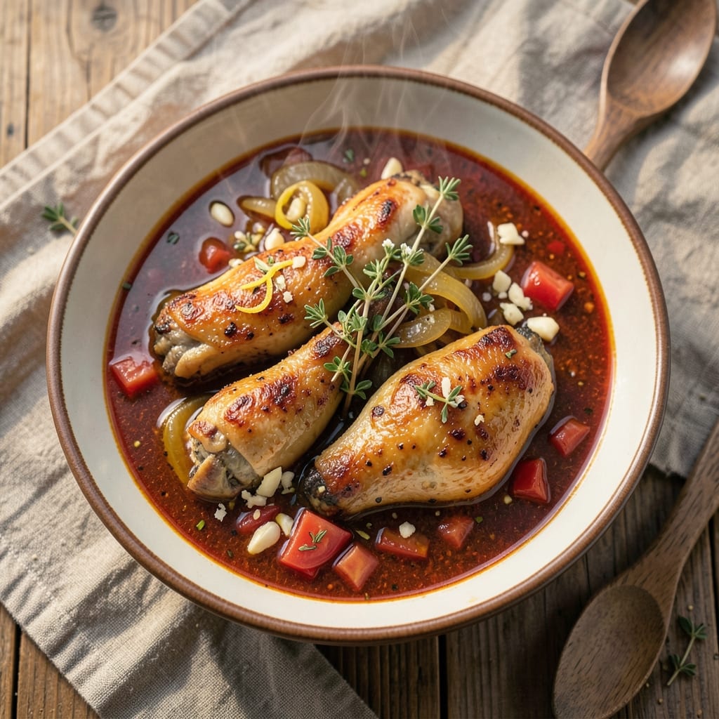 African Chicken Soup Recipe: Toasted Berbere Spice and Peanut Crunch Fusion