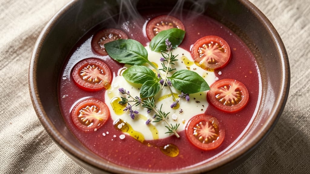 Boiled Tomato Soup Recipe: Simmered Brightness With Herbed Crispness