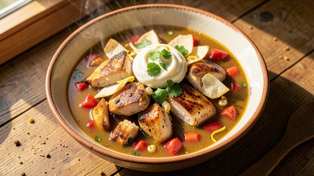 Barefoot Contessa's Mexican Chicken Soup Recipe: Tortilla-Stripped Topping and Citrus-Kissed Broth