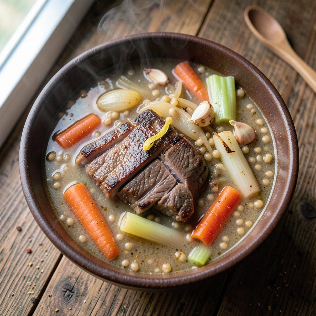 54th Street Outlaw Steak Soup Recipe: Smoky Beef and Barley Depth in One Pot