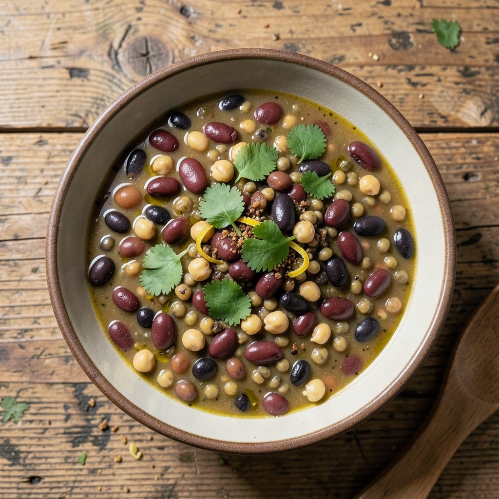 9 Bean Soup Slow Cooker Recipe: Pantry Staples Simmered Into Hearty Harmony