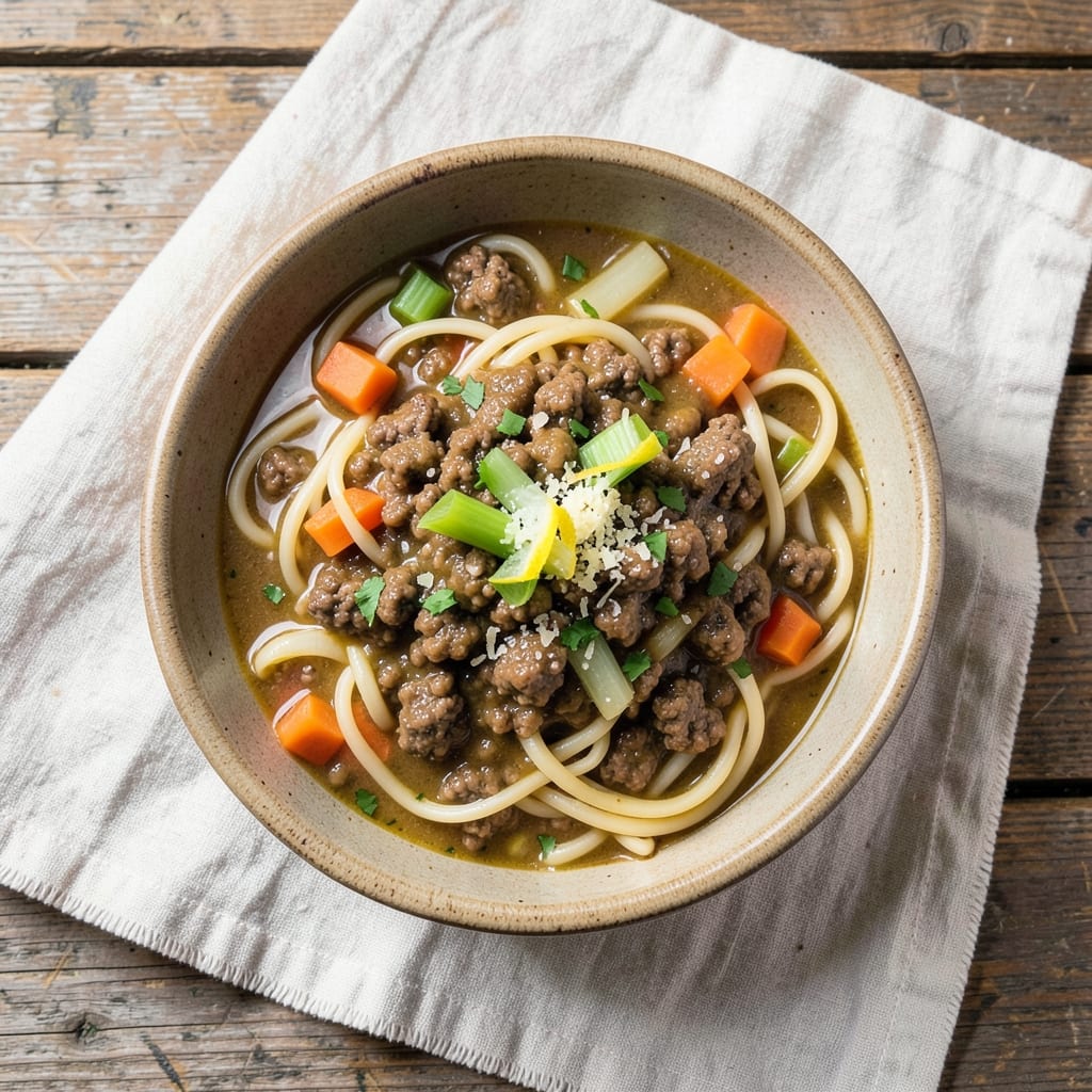 Alonti Italian Wedding Soup Recipe: Herbed Orzo and Meatballs in Broth