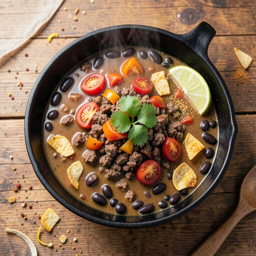 5-Star Taco Soup Recipe: Crunchy Top, Smoky Depth, One-Pot Magic
