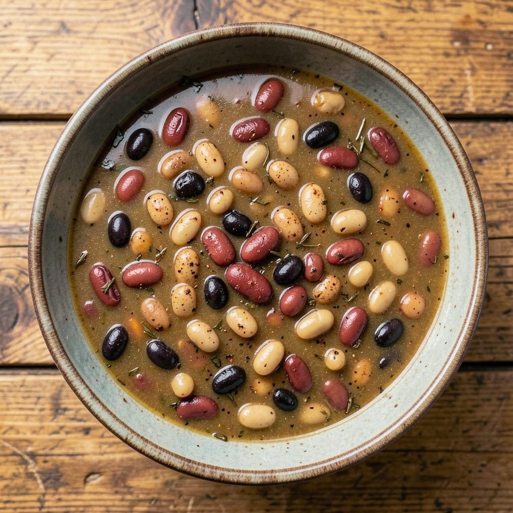 15 Bean Soup Slow Cooker Recipe Vegetarian: Pantry Staples Transformed into Hearty Warmth