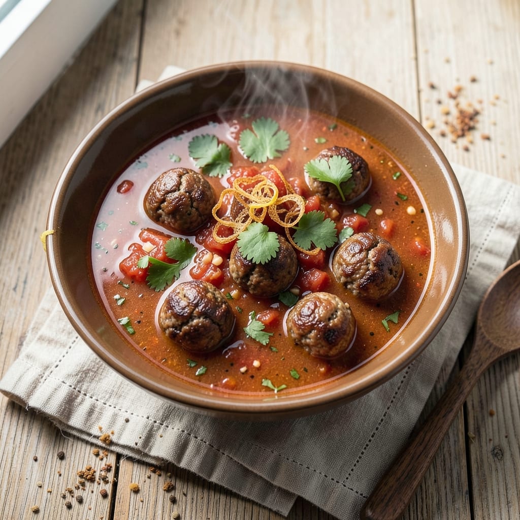 Albondigas Soup Recipe: Instant Pot Meatballs in Tomato-Garlic Broth