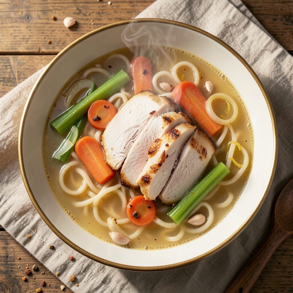 5-Star Homemade Chicken Noodle Soup Recipe: Herbal Broth That Heals in One Pot