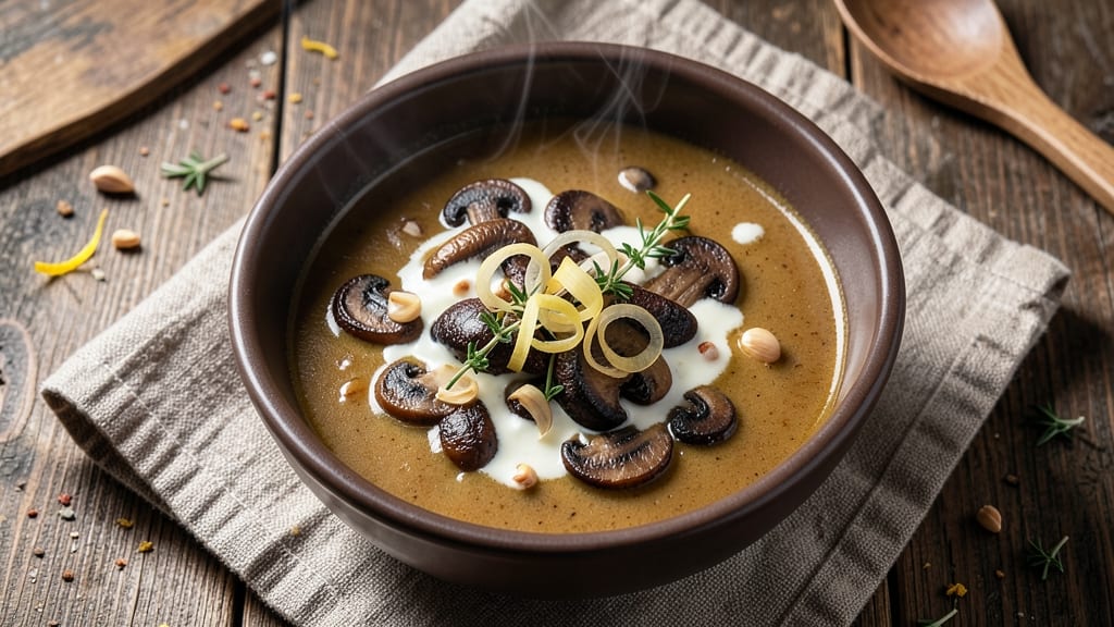 Award-Winning Mushroom Soup Recipe: Velvety Thyme-Infused Depth